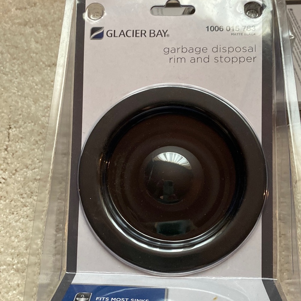 Glacier bay sink strainer and garbage disposal rim and stopper
